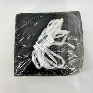 12 Pcs Anti Tarnish Felt Storage Bags Black Flatware Organizer Felt White Ribbon